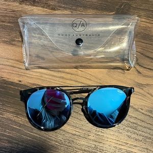 Quay sunglasses and case